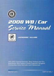 2008 Buick Lacrosse Factory Service Manual