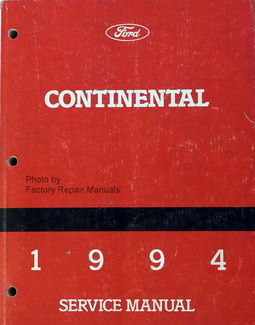 Ford Continental 1994 Service Manual